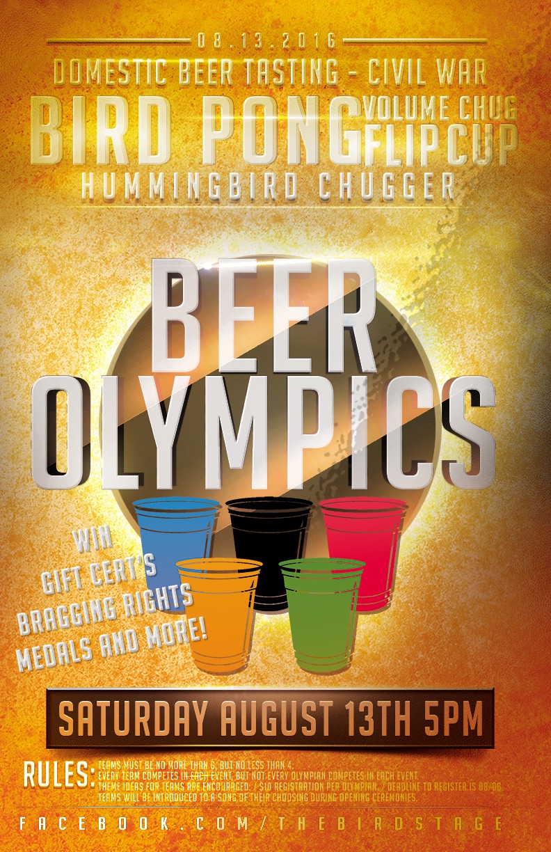 The Hummingbird Beer Olympics - The Hummingbird Stage and Taproom